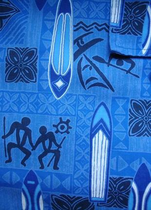 Рубашка  гавайская royal creations hawaii usa гавайка (xl)8 фото