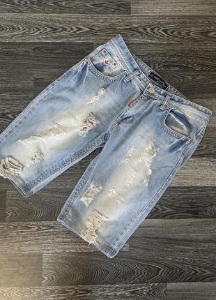 Мужские летние шорты бриджи джинсовые dsquared