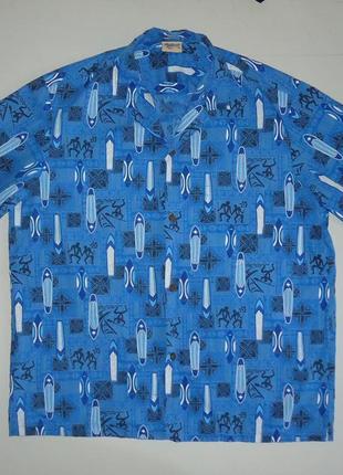 Рубашка  гавайская royal creations hawaii usa гавайка (xl)1 фото