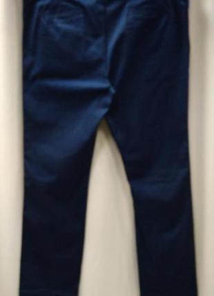 Брюки, мужские, классические, синие, organic cotton, большой размер, 64, 175243 фото