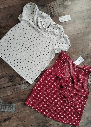 Блуза майка в горох 7