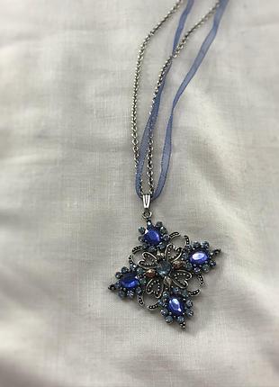 Вінтажне кольє прикраса металеву ланцюжок підвіска вінтаж гранж