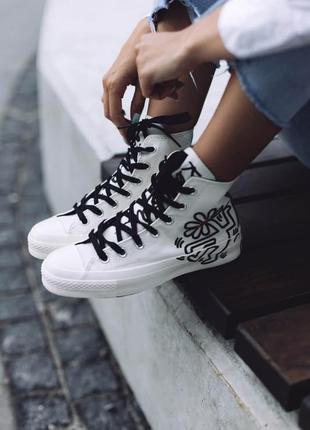 Converse chuck taylor all-star 70 hi keith haring шикарные женские кеды конверс высокие2 фото