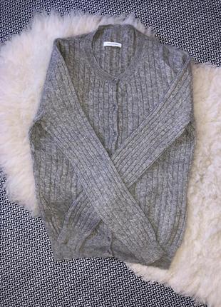 Кашемировый antoni & alison шерстяной свитер кардиган пуговицы косы кашемир3 фото