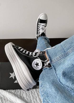 Жіночі кеди converse chuk taylor all star move high top / smb5 фото