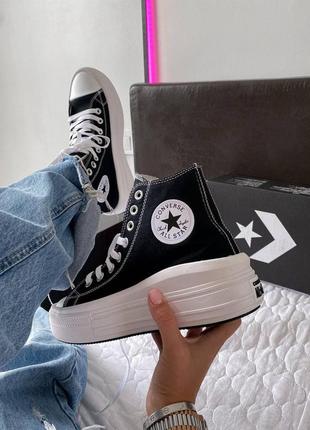 Женские кеды converse chuk taylor all star move high top / smb3 фото