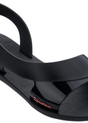 Жіночі босоніжки іпанема ( ipanema) модель 26477 чорний. в'єтнамки, шльопанці, сандалі rider (райдер)