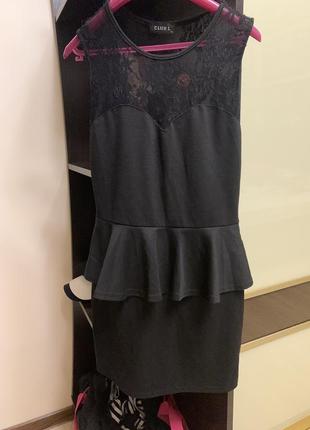 Платье 👗 чёрное элегантное стильное красивая спина1 фото