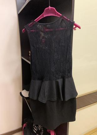 Платье 👗 чёрное элегантное стильное красивая спина3 фото