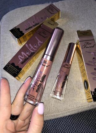 Блеск матовый too faced помада faking it you better work matted2 фото