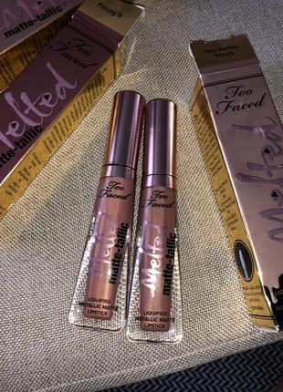 Блеск матовый too faced помада faking it you better work matted7 фото