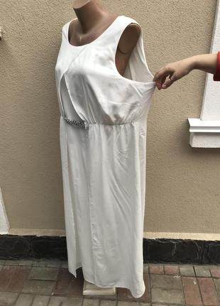 Красивое,белое,нарядное,вечернее,длинное платье,сарафан в пол,большого размера, bonprix2 фото