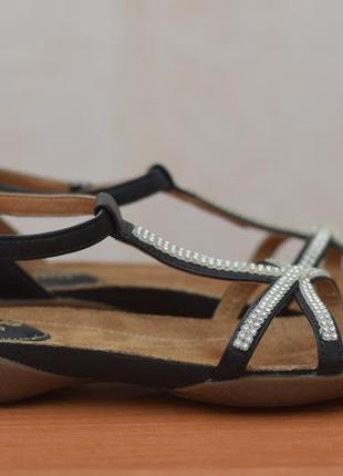 Чорні шкіряні босоніжки, сандалі clarks, 36 розмір. оригінал