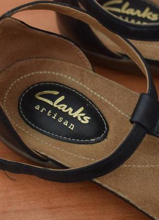 Чорні шкіряні босоніжки, сандалі clarks, 36 розмір. оригінал3 фото