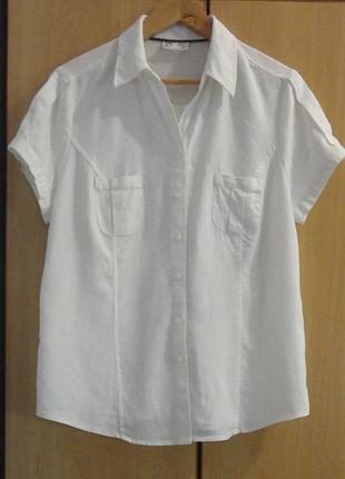 Супер брендовая рубашка блуза блузка лен