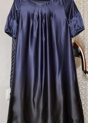 Двухцветное шелковое платье  version originale 100% шелк