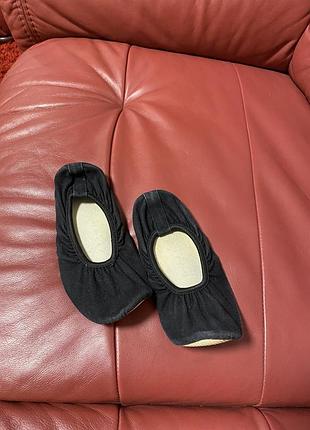 Дитячі чорні пінетки-балетки два хореографії або спорту 👌