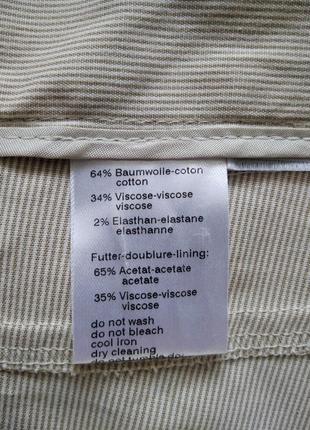 Літні брюки в смужку, з натуральної тканини8 фото