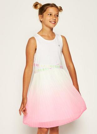 Плаття літнє для дівчинки guess/ сукні бавовна для дівчинки літні 7-16 років
