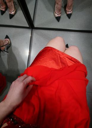 Шикарное платье с бисером5 фото