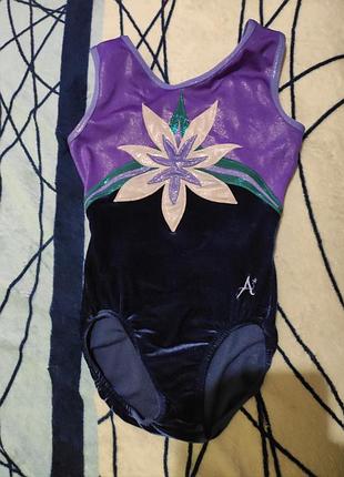 Купальник для танцев гимнастики на 8-10лет