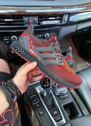 Кроссовки мужские adidas ultra boost черные/красные (адидас ультра буст, кросівки)