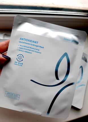 Beauugreen antioxidant glutathione hydrogel mask гідрогелева маска для обличчя з глутатіоном