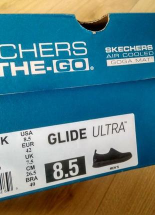 Оригінальні кросівки sketches on the go glide ultra/якісні чорні кросівки7 фото