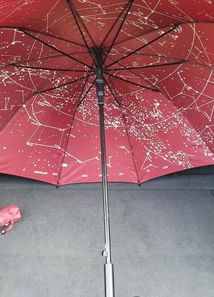 Жіноча парасоля,  тростина,  напівавтомат,  10 спись з вітрозахистом,  110см купол2 фото