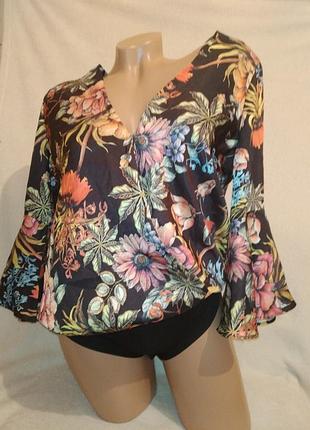 Шикарный боди в цветочный принт р.l