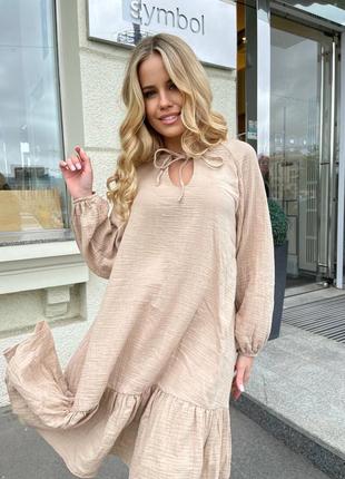 Легке літнє плаття муслиновое