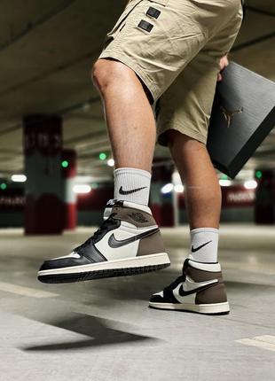 Кросівки air jordan 1 retro mocha кросівки
