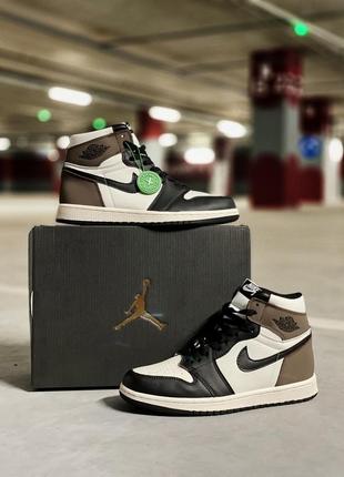 Кросівки air jordan 1 retro mocha кросівки