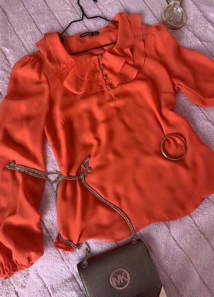 Блуза коралового цвета atmosphere