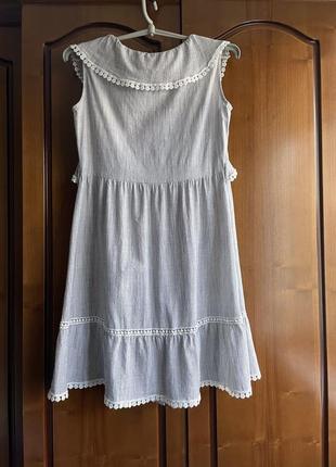 Хлопковое летнее платье миди 2