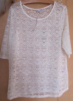 Блуза туніка ажурна redherrіng нова (18)