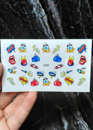 Слайдеры для ногтей, наклейки для маникюра