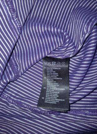 Блузка h&m фіолетова в полоску сорочка рубашка кофта лонгслів3 фото