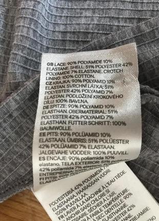 H&m-боди из микрофибры с кружевом! р.-s