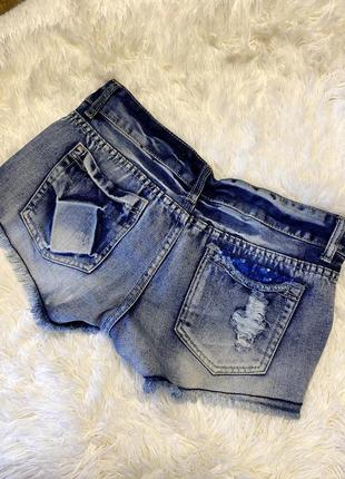 Крутые джинсовые мини шорты2 фото