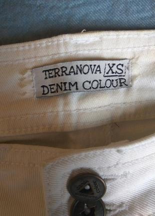 Короткая мини юбка белая джинсовая terranova4 фото