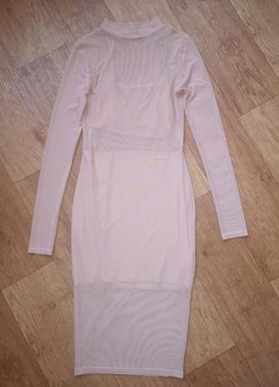 Облегающее платье сетка missguided1 фото
