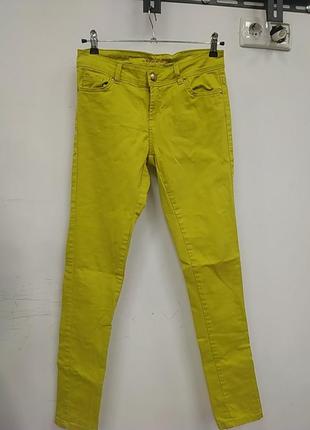 Желто- лимонные джинсы skinny5 фото