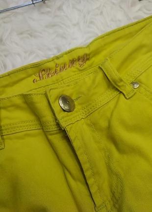 Желто- лимонные джинсы skinny7 фото
