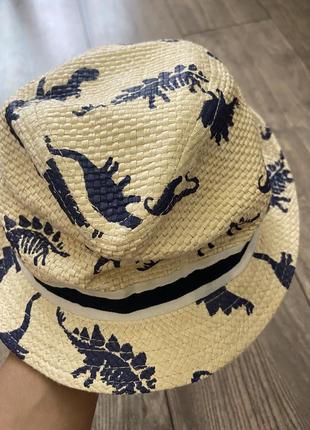 Детская пляжная шляпа, панама с динозаврами на 1/2 года