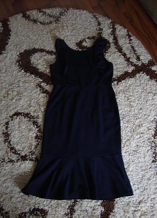 Платье стильное, деловое, нарядное , рюшки, фальбана