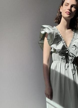 Класне бавовняне плаття zara 2