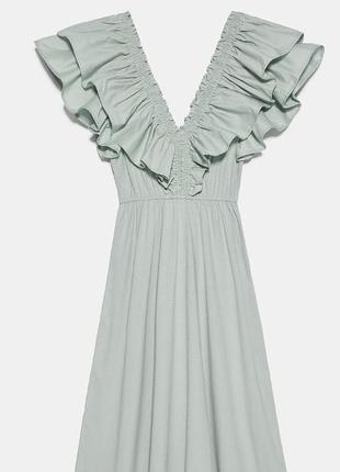 Класне бавовняне плаття zara 4