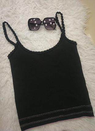 Майка топ чорний
