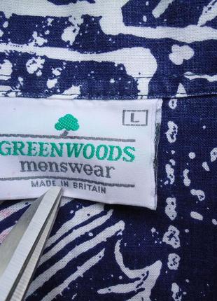 Рубашка  гавайская greenwoods cotton гавайка (l)4 фото